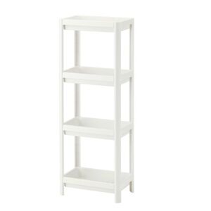 IKEA VESKEN Bathroom Storage Shelf unit, White,